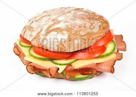 Sandwich with bacon and cheese