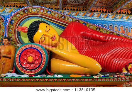 Lying Buddha In A Temple