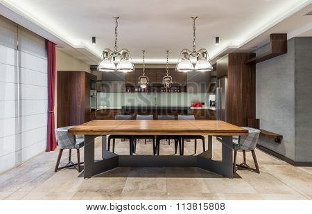 Kitchen And Dining Area