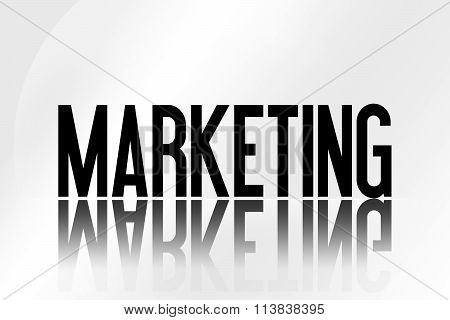 Marketing - Illustration - Mirrored Text Graphic - Modern Business Design