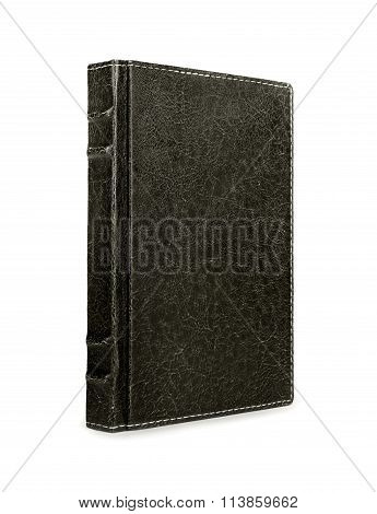 Old Book Cover Is Isolated On A White Background