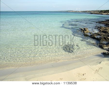 Stranden i Stintino, Sardinien, Italien