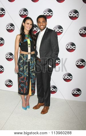 LOS ANGELES - JAN 9:  Jordana Brewster, Michael Ealy at the Disney ABC TV 2016 TCA Party at the The Langham Huntington Hotel on January 9, 2016 in Pasadena, CA
