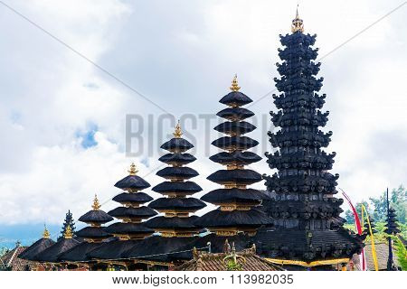 Baliness Style Temple In Bali Indonesia