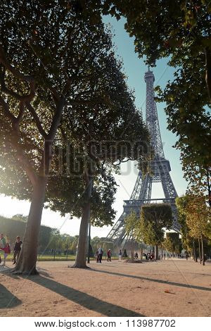 France, Paris-8 july, 2015. The Eiffel tower is one of the most recognizable landmarks in the world