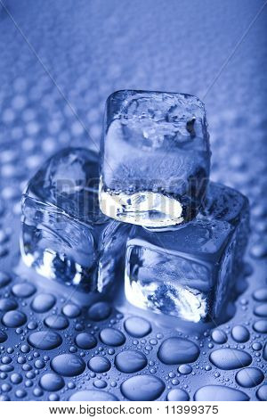 Crystals ice cubes