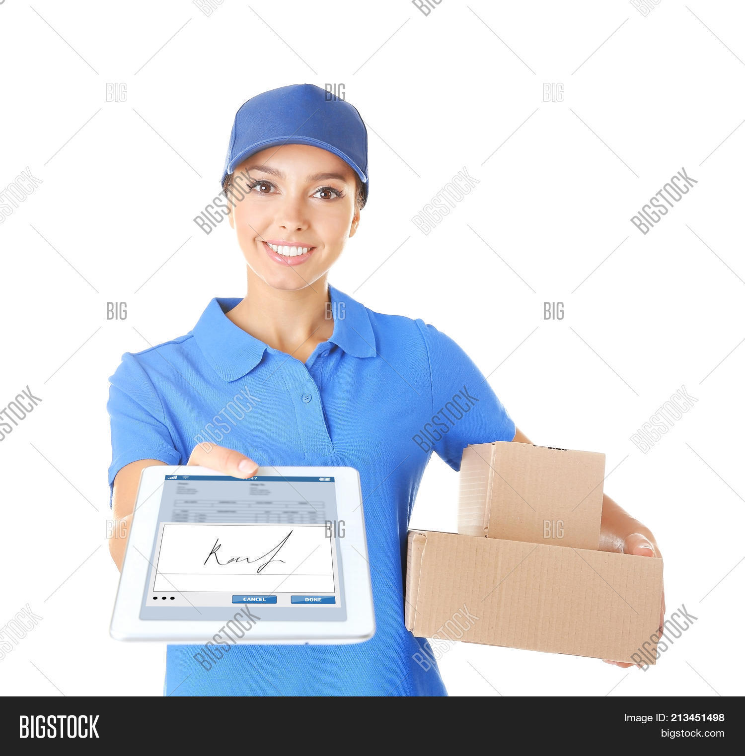 Delivery Woman Uniform Image & Photo (Free Trial) Bigstock