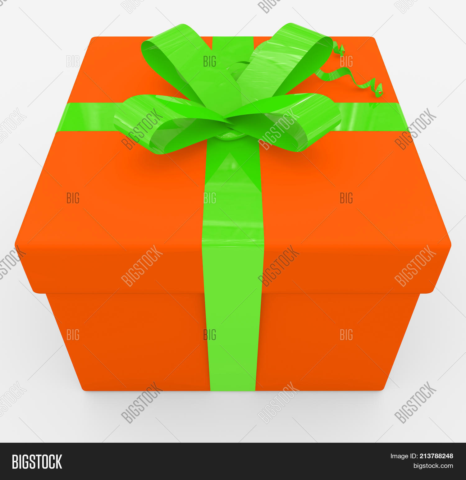 Gift Box Orange Box Image & Photo (Free Trial) Bigstock