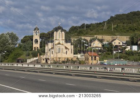 St. Nicholas Church in the village Moldovka, Sochi, Krasnodar region, Russia