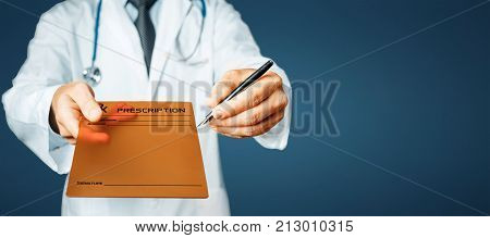 Doctor Pointing Your Prescription Text On A Digital Tablet Screen