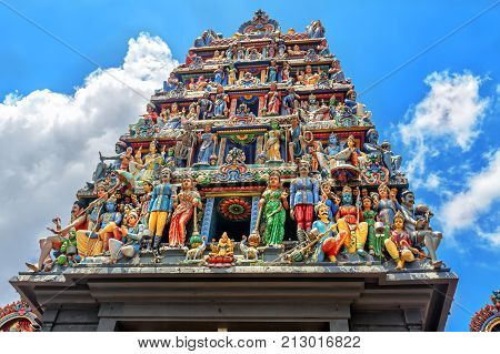 Sri Mariamman Temple In Singapore.