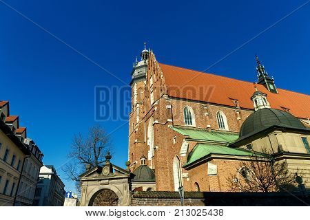 Krakow, Poland. Roman Catholic Church Corpus Christi Basilica