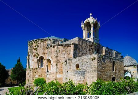 The Crusades-era Church of St. John-Mark in Byblos at Lebanon