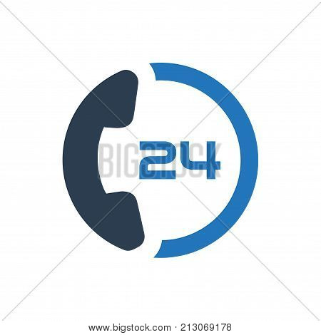 Smart, Beautiful, Meticulously Designed 24 Hour Customer Care Icon