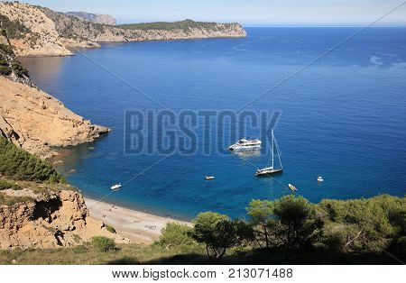 Coll Baix Beach on Majorca in Spain