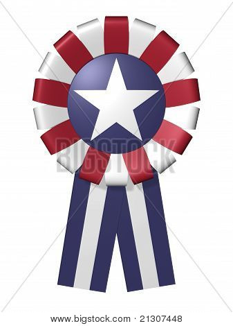 在白色背景上的独立日徽章