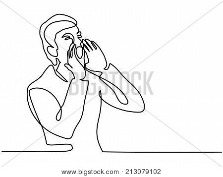 Man Screaming At The Sky