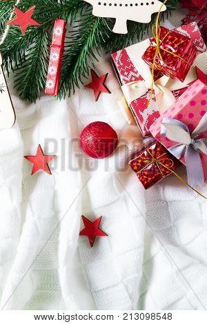 Christmas Background With Decorations