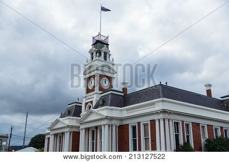 Ararat Australia - October 21 2017: Ararat Regional Art Gallery is located in the former town hall. It is under refurbishment expected to be completed in March 2018.