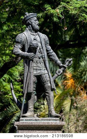 Statue Of Vasco Da Gama In Evora
