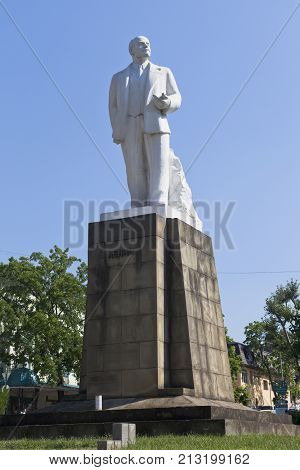 Tuapse, Krasnodar region, Russia - 11 July 2013: Monument to Lenin in Tuapse