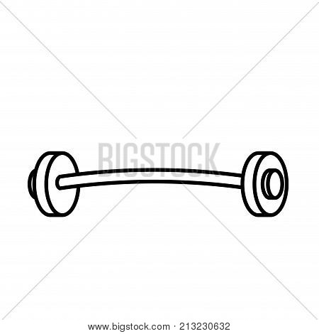 Metal weight of heavy object and equipment theme Isolated design Vector illustration