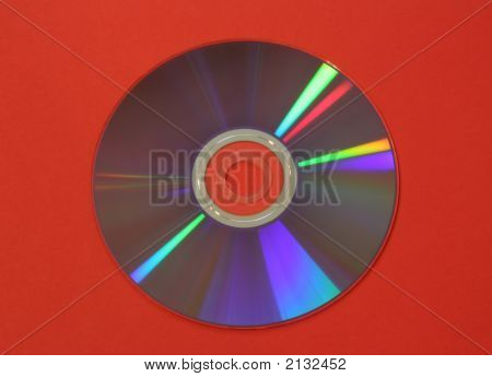 DVD / Cd Rom na czerwono