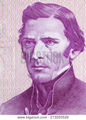 Jose Gervasio Artigas portrait from Uruguayan Pesos