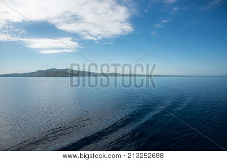 Peaceful island landscape with the Pacific Ocean waters in Noumea, New Caledonia