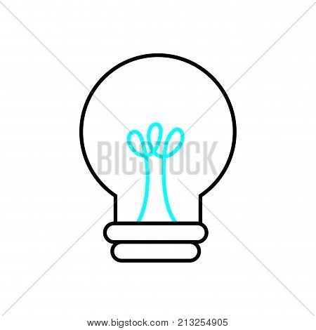 Light bulb of enery power and technology theme Isolated design Vector illustration