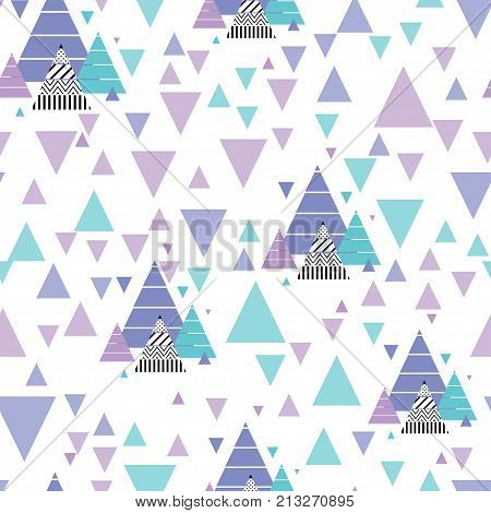 New Year seamless pattern. Geometric pattern in pastel colors.