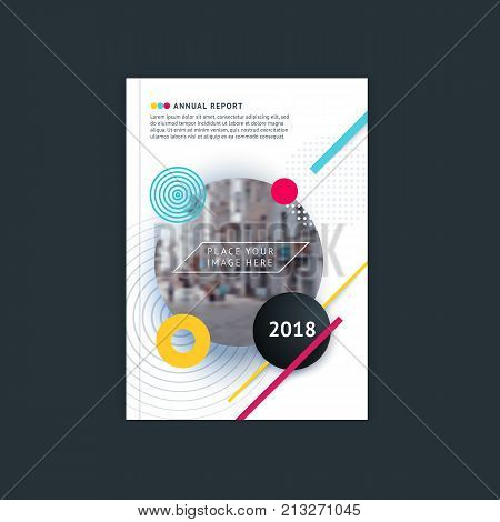 Abstract circle geometric pattern design and background. Use for modern design, cover, template, decorated, brochure, flyer.