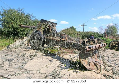 World War Two field gun in Normandy