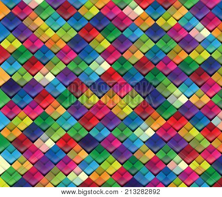 Double matrix colorful vintage of background in seasons of cheerful picture, background