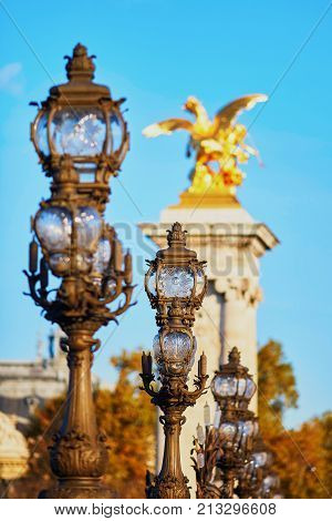 Alexandre Iii Bridge In Paris, France