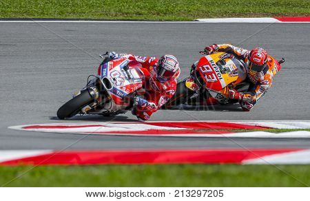 Andrea Dovizioso Of Italy And Ducati Team