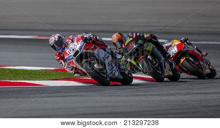 Andrea Dovizioso Of Italy And Ducati Team