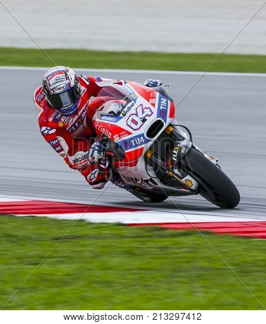 Andrea Dovizioso Of Italy And Ducati Team