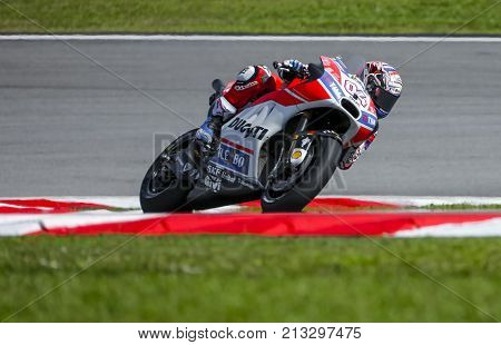 Andrea Dovizioso Of Italy And Ducati Team