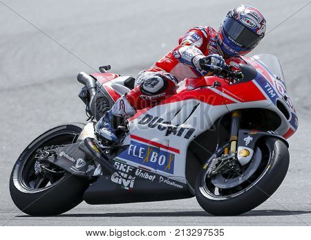 Andrea Dovizioso Of Italy And Ducati Team