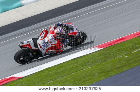 Andrea Dovizioso Of Italy And Ducati Team