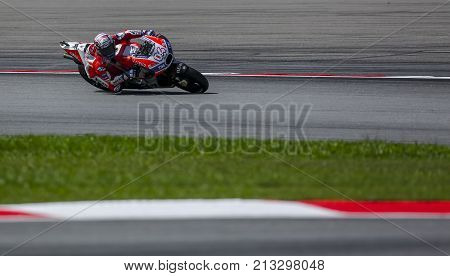 Andrea Dovizioso Of Italy And Ducati Team
