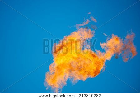 Combustion of associated petroleum gas.
Associated gas, is a form of natural gas which is found with deposits of petroleum.