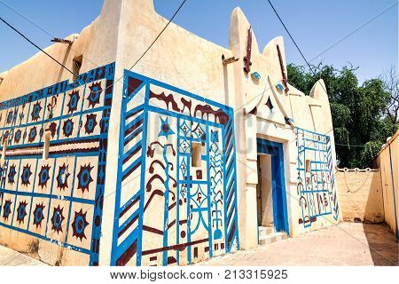 Exterior view to Dosso sultan residence in Niger
