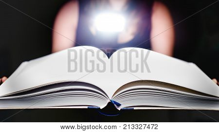 Man with a book in his hands