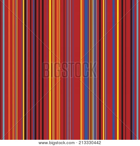 Retro Color Straight Vertical Variable Width Stripes, Color Lines Pattern, Vertically Seamless Pattern, Straight Parallel Vertical Lines, Fashion Geometric Color Random Lines