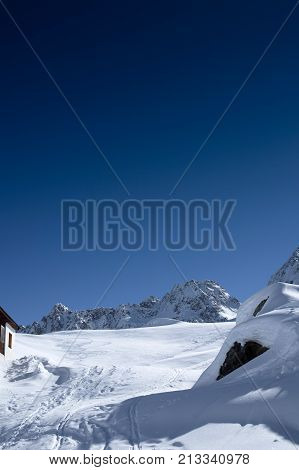 landscape from maria luisa hut in formazza valley