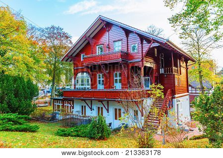 historical villa in the Baltic Sea resort Bansin Germany