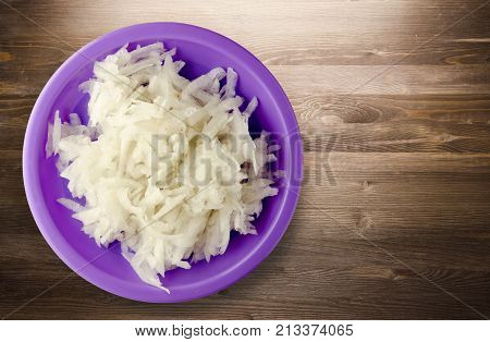 Daikon On A Wooden Background
