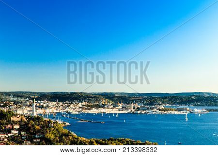 Evening After The Barcolana Regatta Of Record In The Gulf Of Trieste